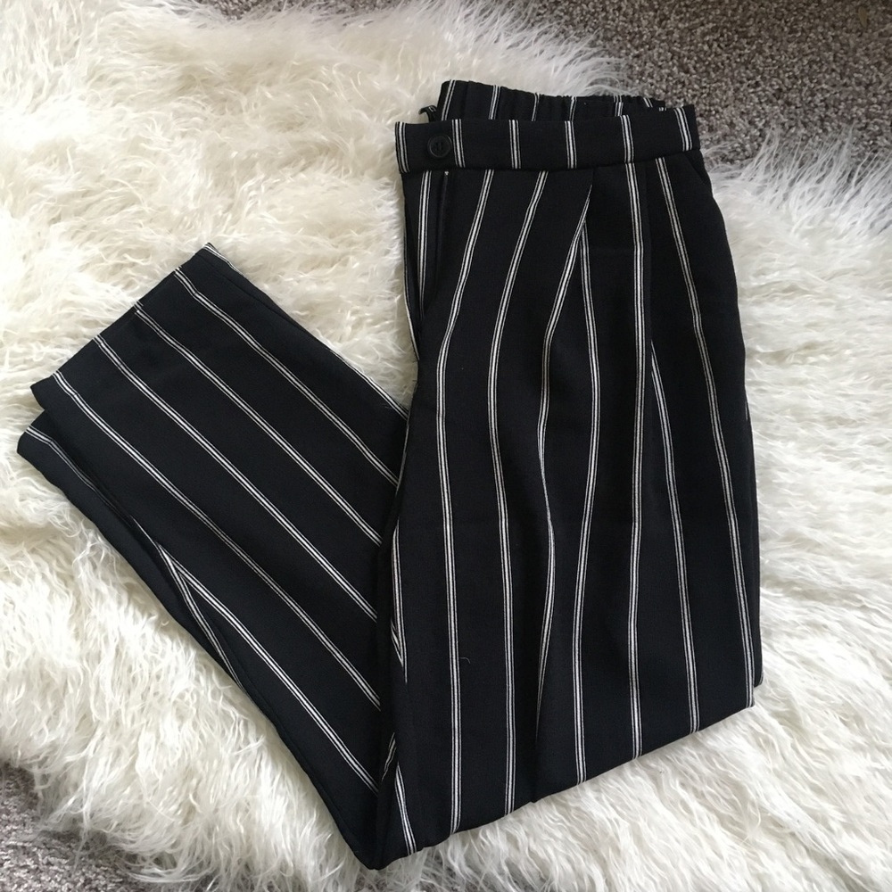 High-Waisted Cropped H&M Dress Pants